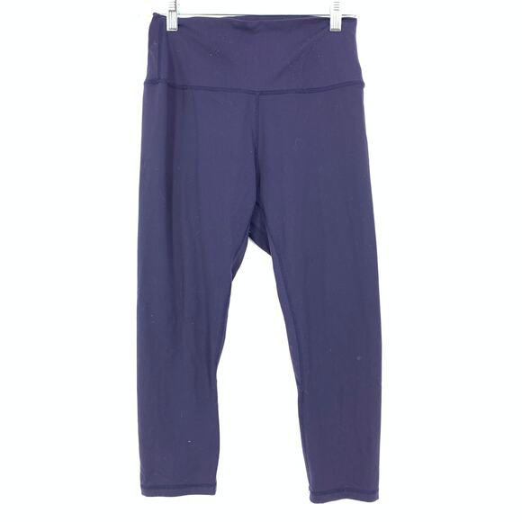 Zyia Leggings Active Women's Size 8-10 Cropped Navy Blue - Picture 1 of 6